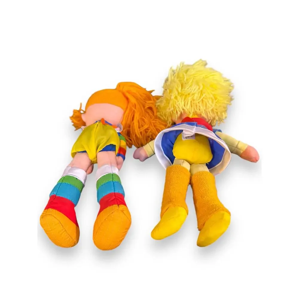 Pair 2 Vintage 1983 Rainbow Brite Canary Yellow Doll Dolls Hallmark 80s Retro